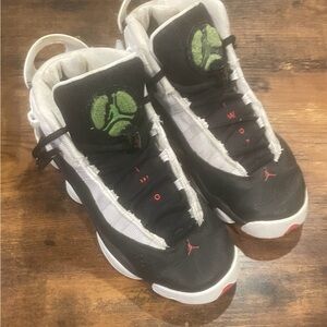 Air Jordan’s 96’97’98 RETRO Black and White Sneakers.